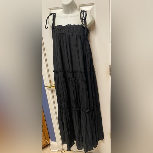 Summer Boho Tiered Flowy Maxi Dress M
Black - Picture 5 of 10